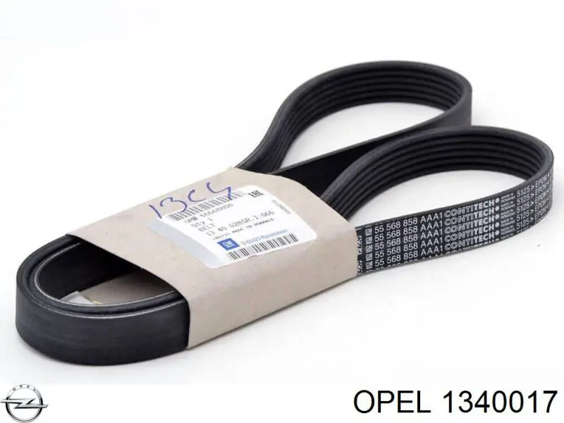 1340017 Opel correa trapezoidal