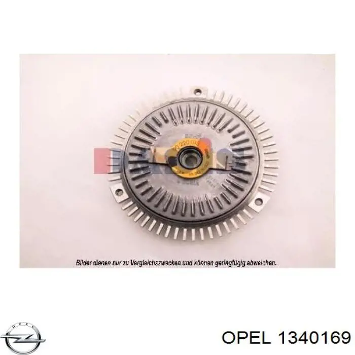 1340169 Opel embrague, ventilador del radiador