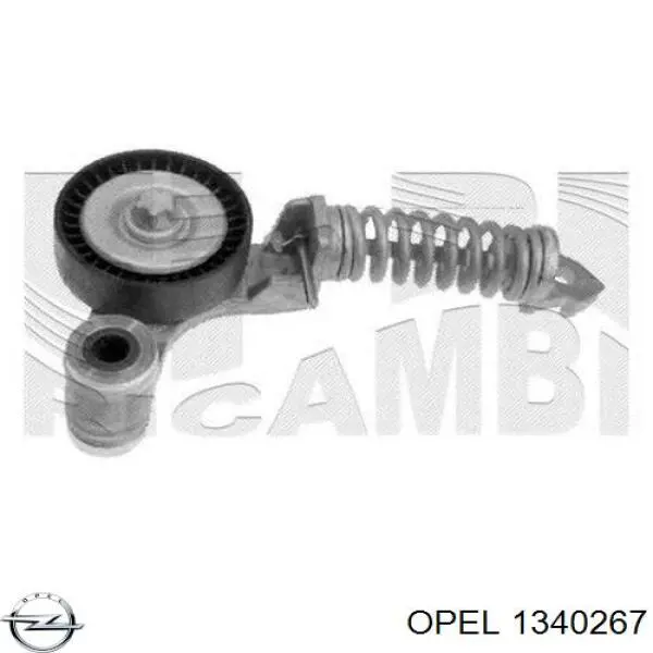 1340267 Opel tensor de correa, correa poli v