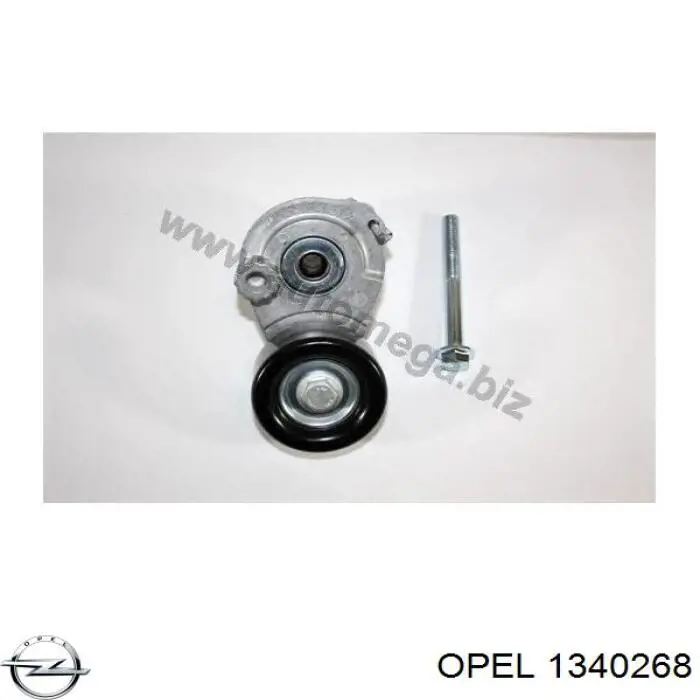 1340268 Opel tensor de correa, correa poli v