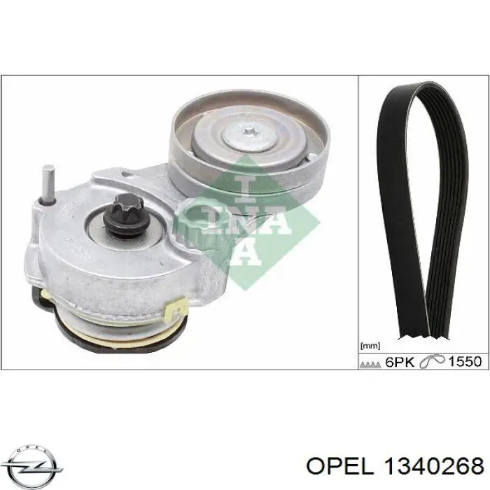Tensor de la correa trapecial Opel 1340268 precio, desde 50,82 EUR