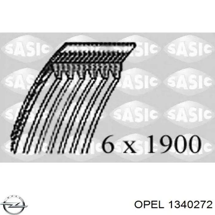 Correa de transmisión trapezoidal Opel 1340272 precio, desde 21,15 EUR
