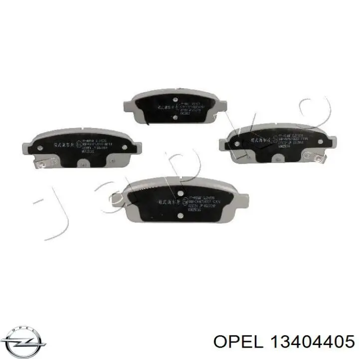 13404405 Opel pastillas de freno traseras