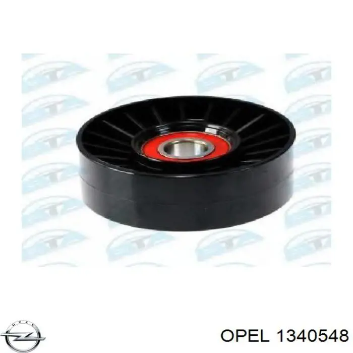 1340548 Opel tensor de correa, correa poli v