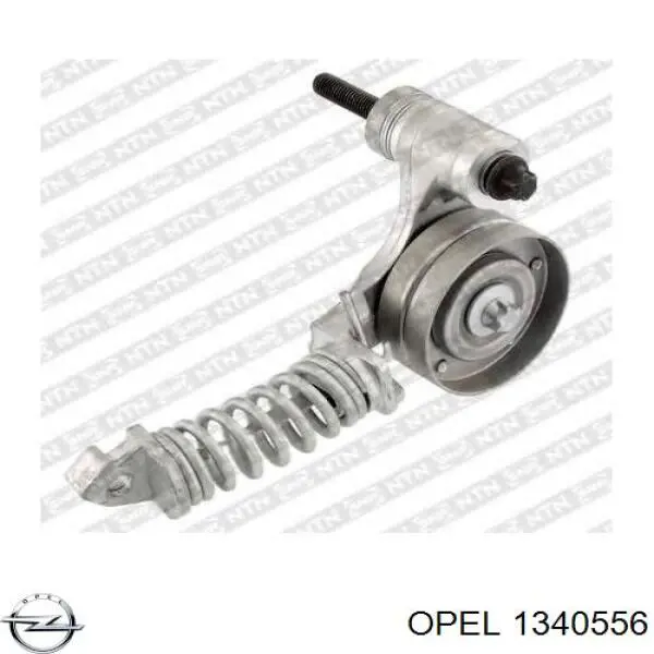 1340556 Opel polea tensora, correa poli v