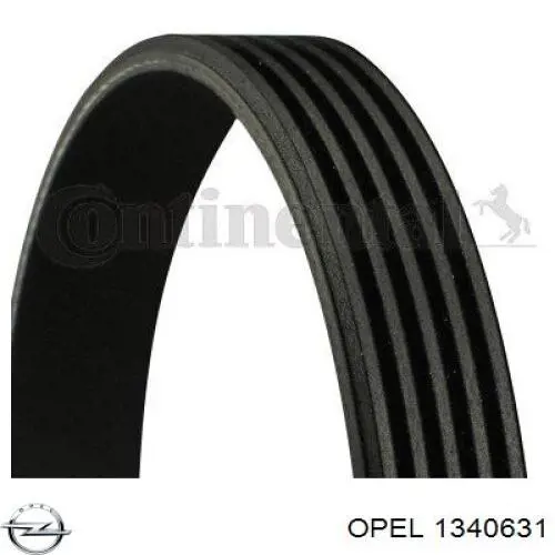 1340631 Opel correa trapezoidal