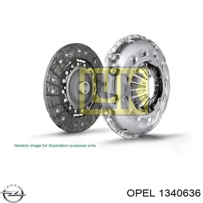 1340636 Opel correa trapezoidal