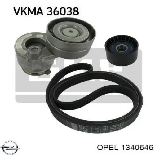 Correa trapezoidal Opel Astra 51, 52, F35, M35