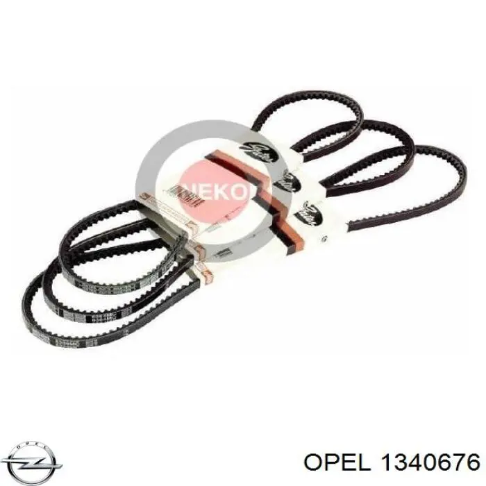 1340676 Opel correa trapezoidal