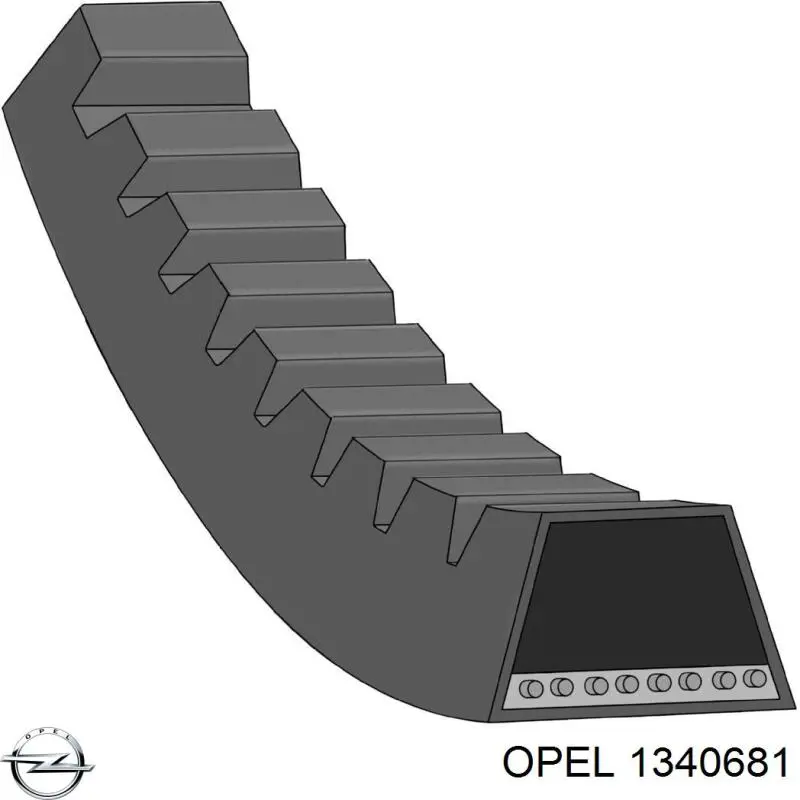 1340681 Opel correa trapezoidal