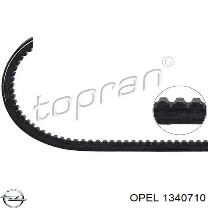 1340710 Opel correa trapezoidal