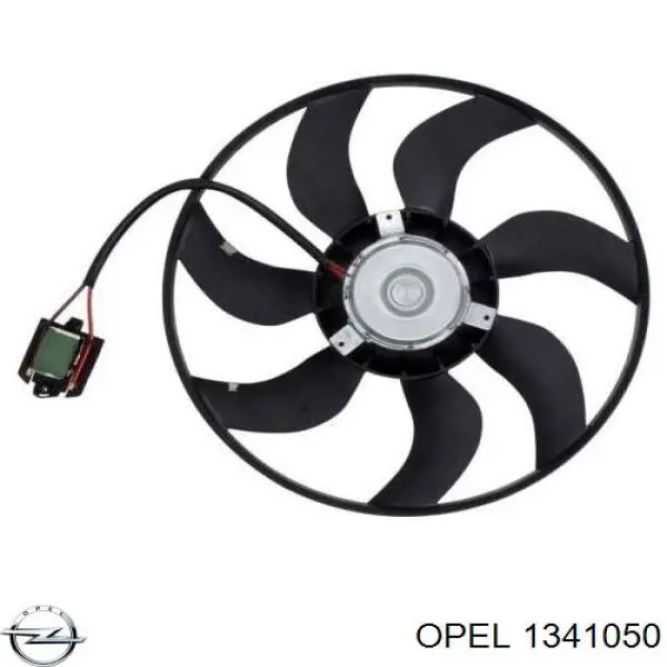 1341050 Opel ventilador (rodete +motor refrigeración del motor con electromotor completo)