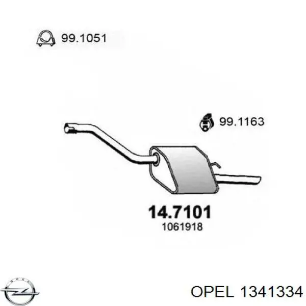Ventilador de radiador Opel 1341334 precio, desde 68,24 EUR