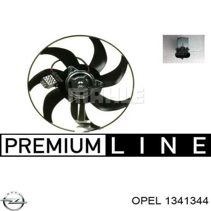 1341344 Opel ventilador del motor