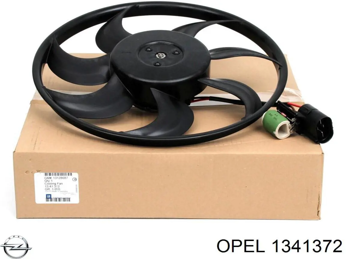 Motor ventilador del radiador 13128687 Opel