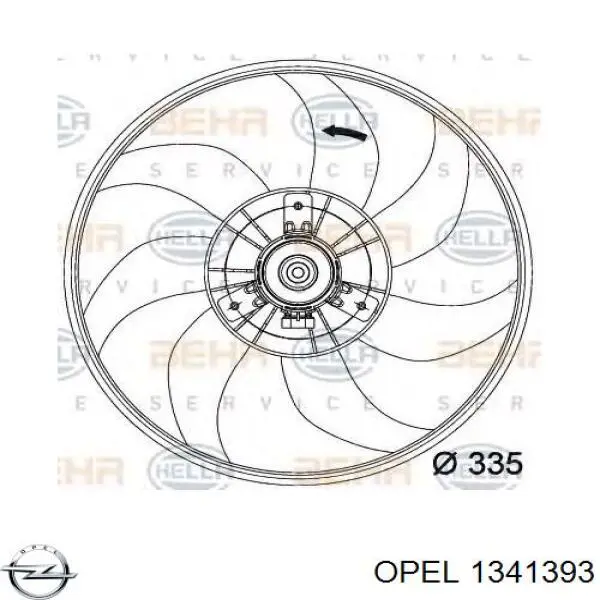 1341393 Opel ventilador del motor