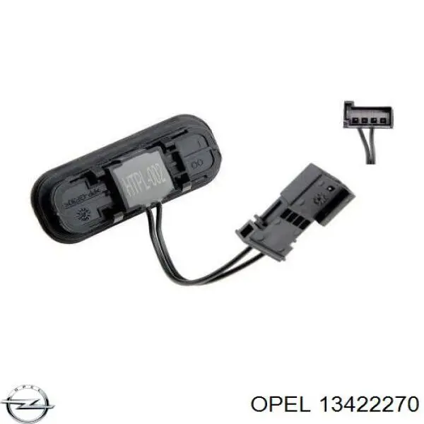 Botón de accionamiento del cierre de la tapa del maletero (puerta trasera 3/5) 13422270 Opel
