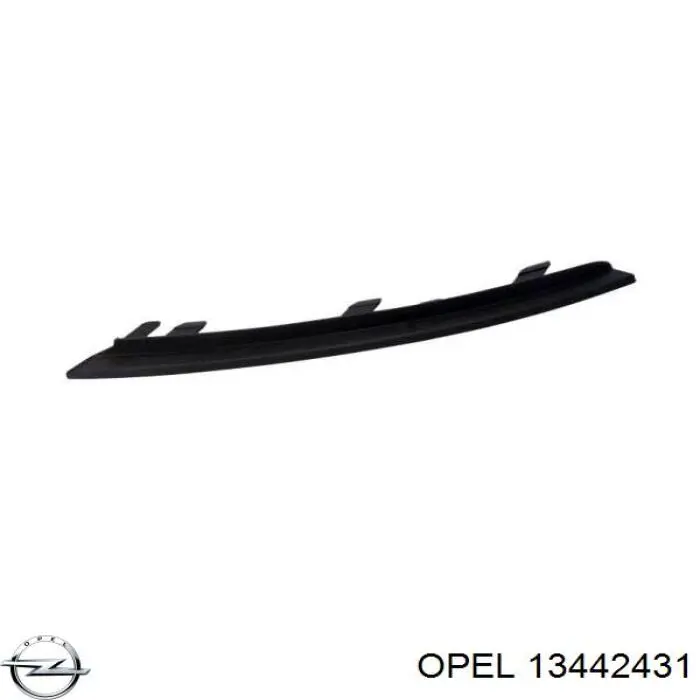 1401146 Opel Embellecedor izquierdo del parachoques delantero