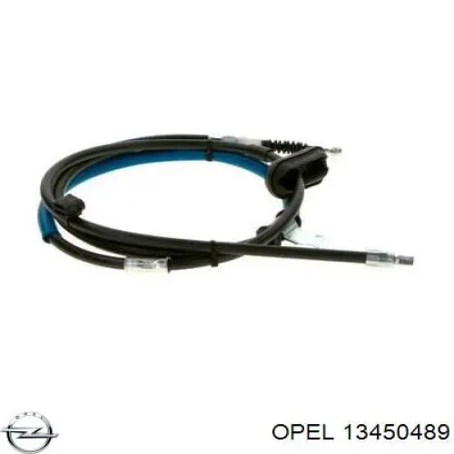 13450489 Opel cable de freno de mano trasero izquierdo