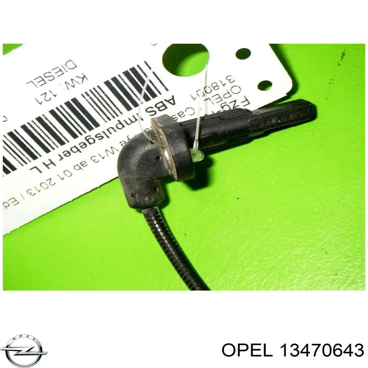 13470643 Opel sensor abs trasero
