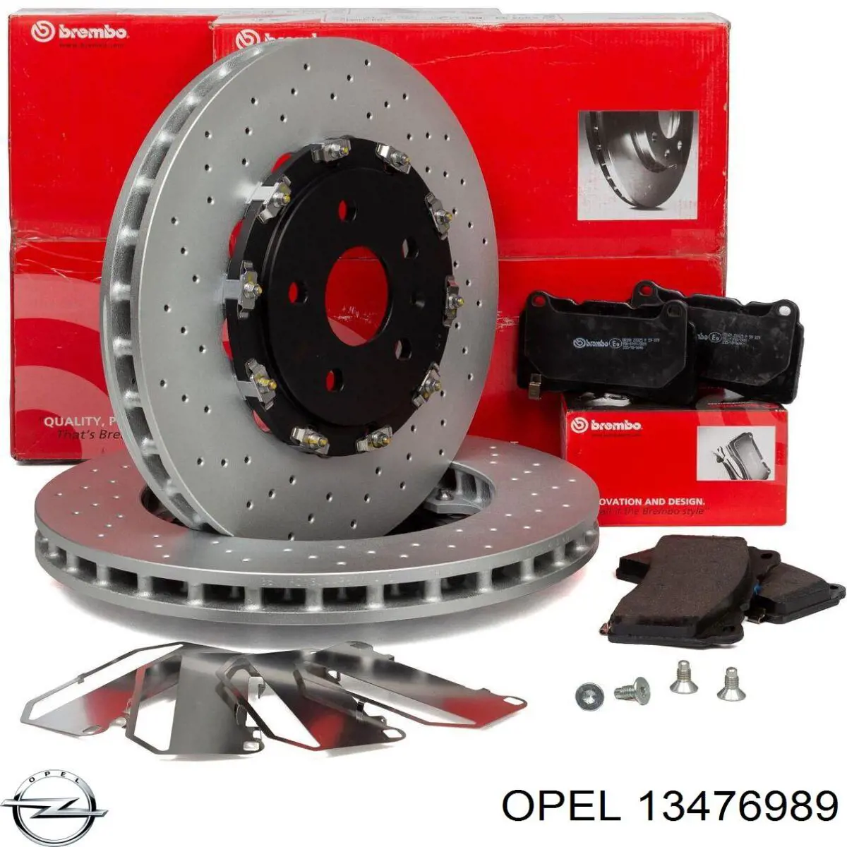 Disco de freno 13476989 Opel