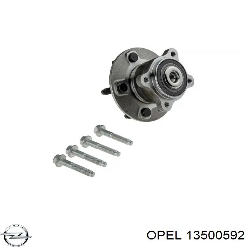 13500592 Opel cubo de rueda trasero