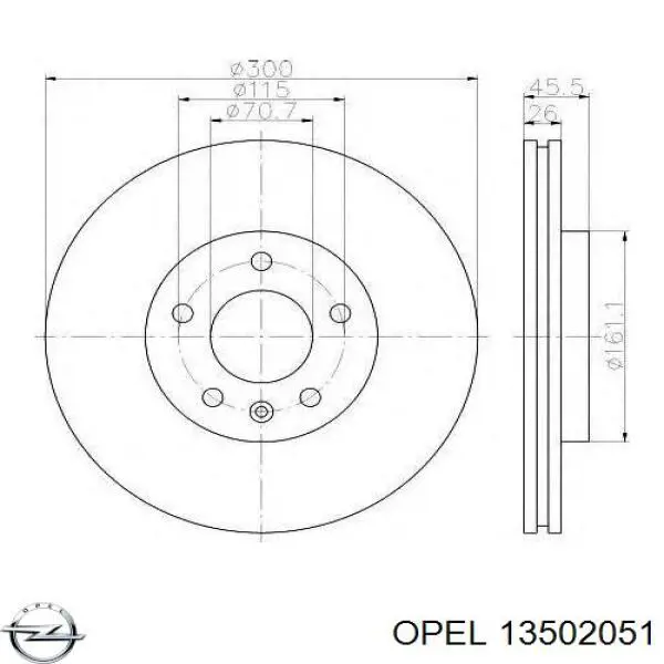 Frenos delanteros Opel 13502051 precio, desde 48,50 EUR