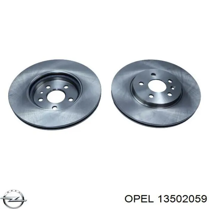 Disco de freno 13502059 Opel
