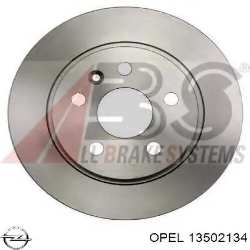 13502134 Opel disco de freno trasero