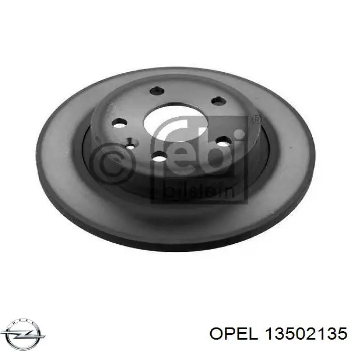 Disco de freno trasero Opel 13502135 precio, desde 34,19 EUR
