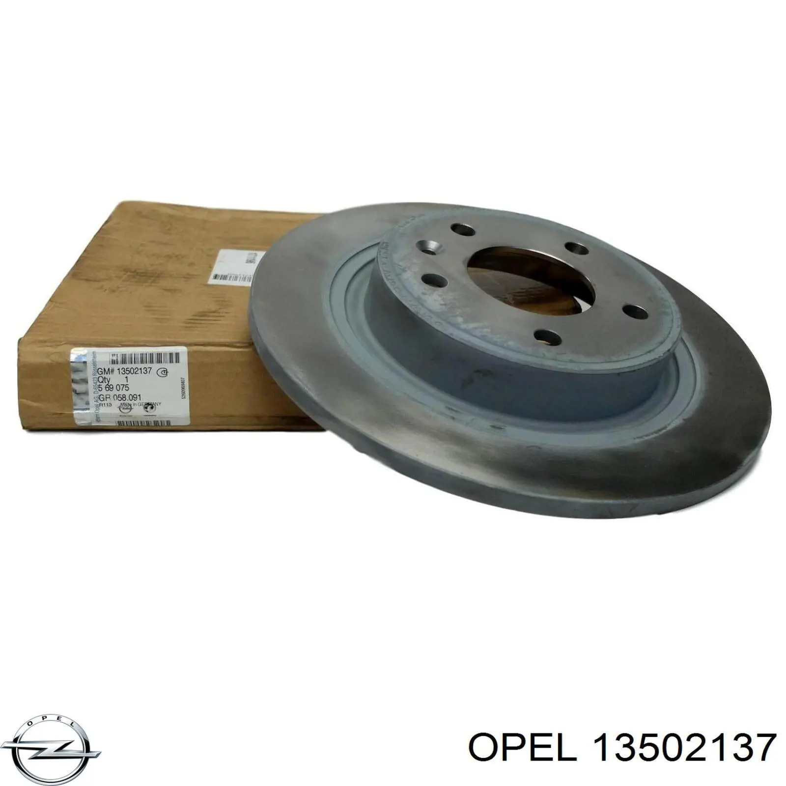 13502137 Opel Freno de disco trasero