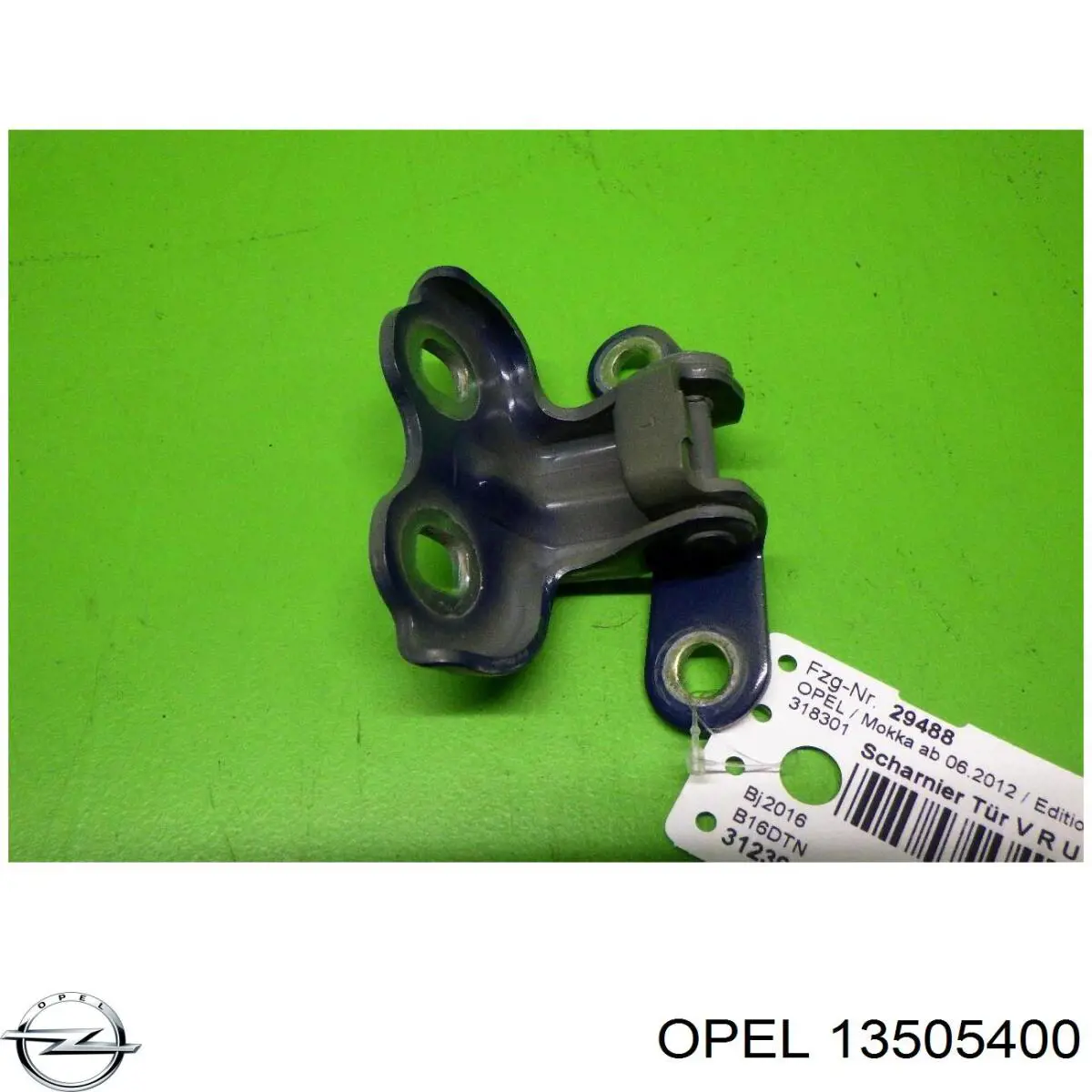 13505400 Opel bisagra de puerta delantera derecha