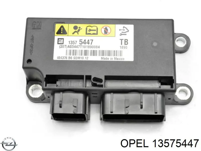13575447 Opel procesador del modulo de control de airbag