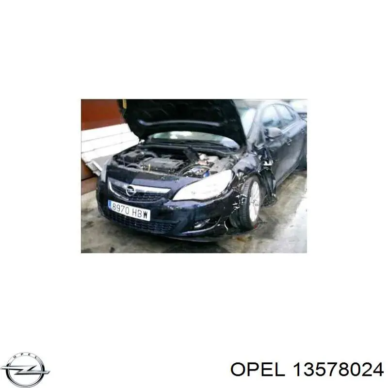 13578024 Opel cerradura de puerta trasera izquierda