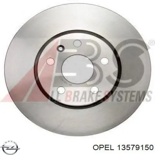 13579150 Opel disco de freno delantero