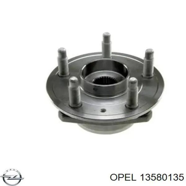 13580135 Opel cubo de rueda trasero