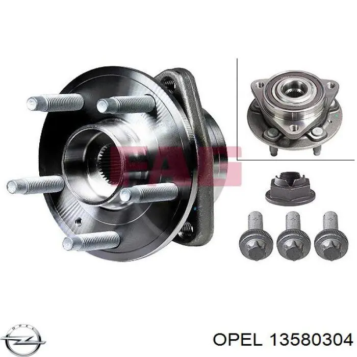 Buje de rueda delantero Opel 13580304 precio, desde 85,67 EUR