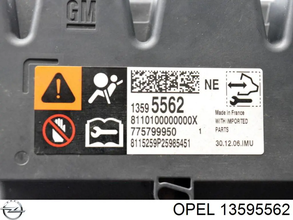Módulo de control de airbag Opel 13512293 precio, desde 117,61 EUR
