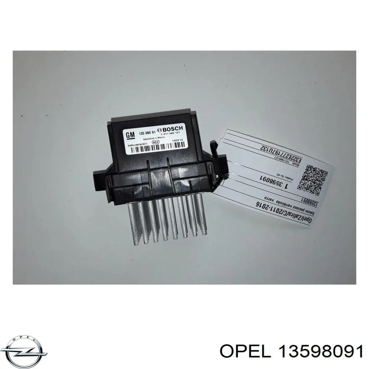 Comprar 13598091 Opel Resistencia de calefacción