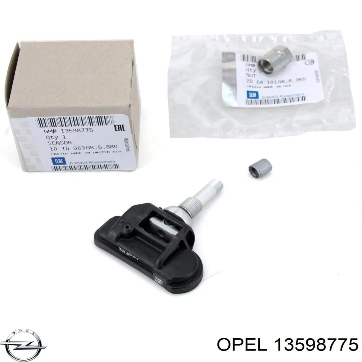 13598775 Opel sensor de presion de neumaticos