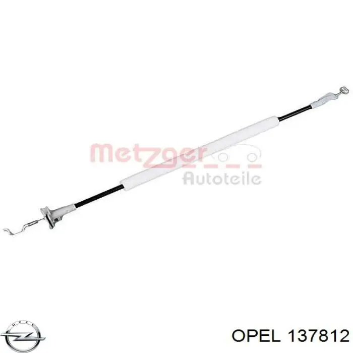 137812 Opel cable de accionamiento, desbloqueo de puerta delantera