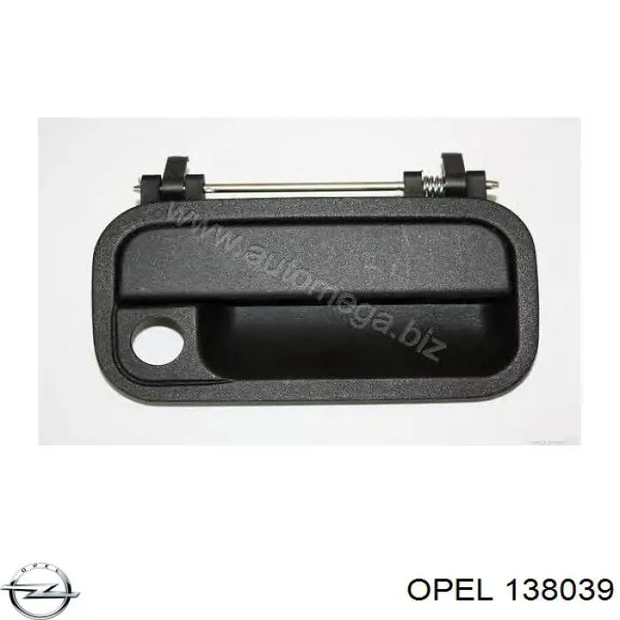 138039 Opel tirador de puerta exterior delantero izquierda