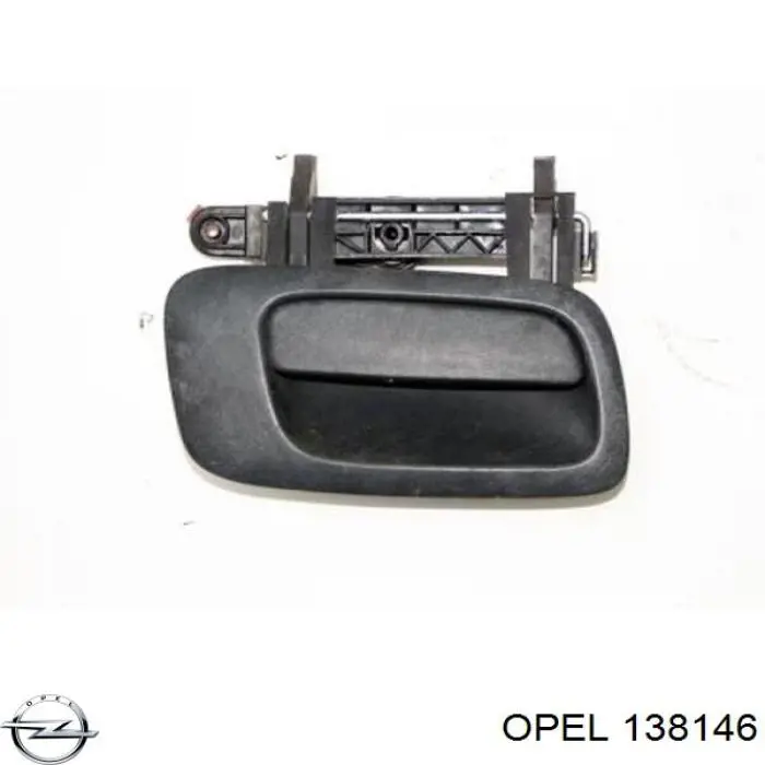 138146 Opel tirador de puerta exterior derecho delantero/trasero
