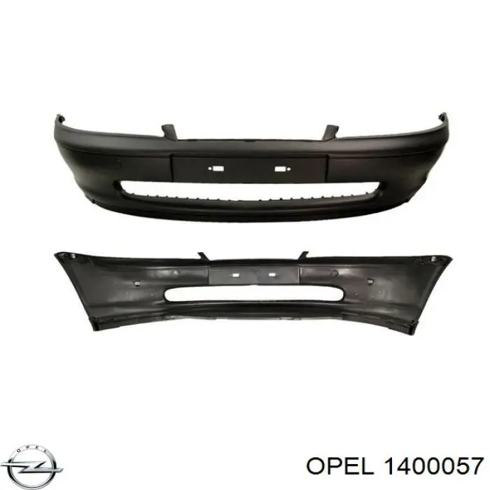 1400057 Opel parachoques delantero