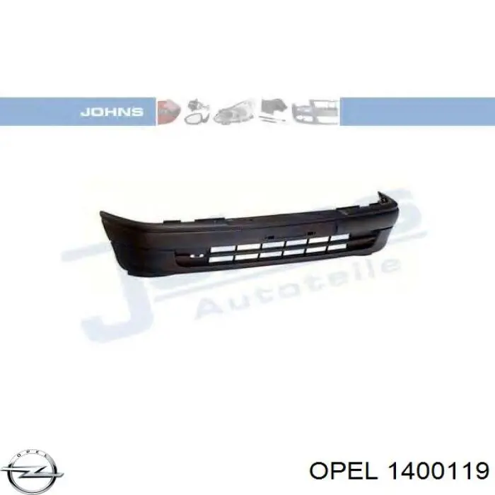 1400119 Opel paragolpes delantero