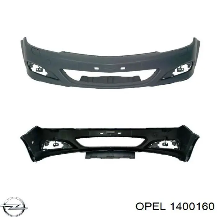 1400160 Opel parachoques delantero