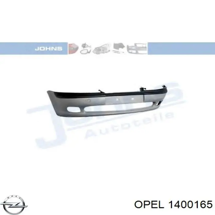 1400165 Opel paragolpes delantero