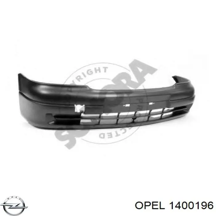 1400196 Opel paragolpes delantero