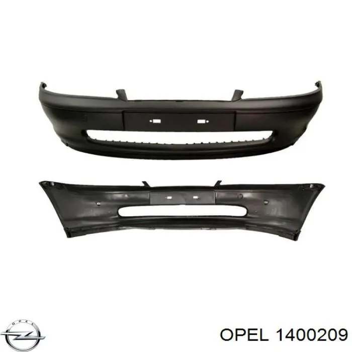 1400209 Opel paragolpes delantero