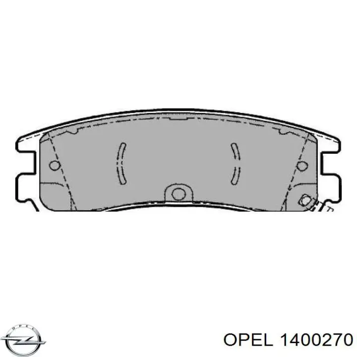 1400270 Opel paragolpes delantero
